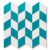 panelparallelogramdturquoisebleu+white